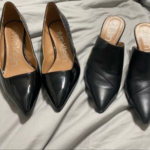 Two Calvin Klein pumps size 8.5